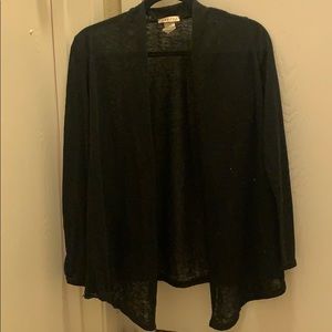 Black pullover cardigan
